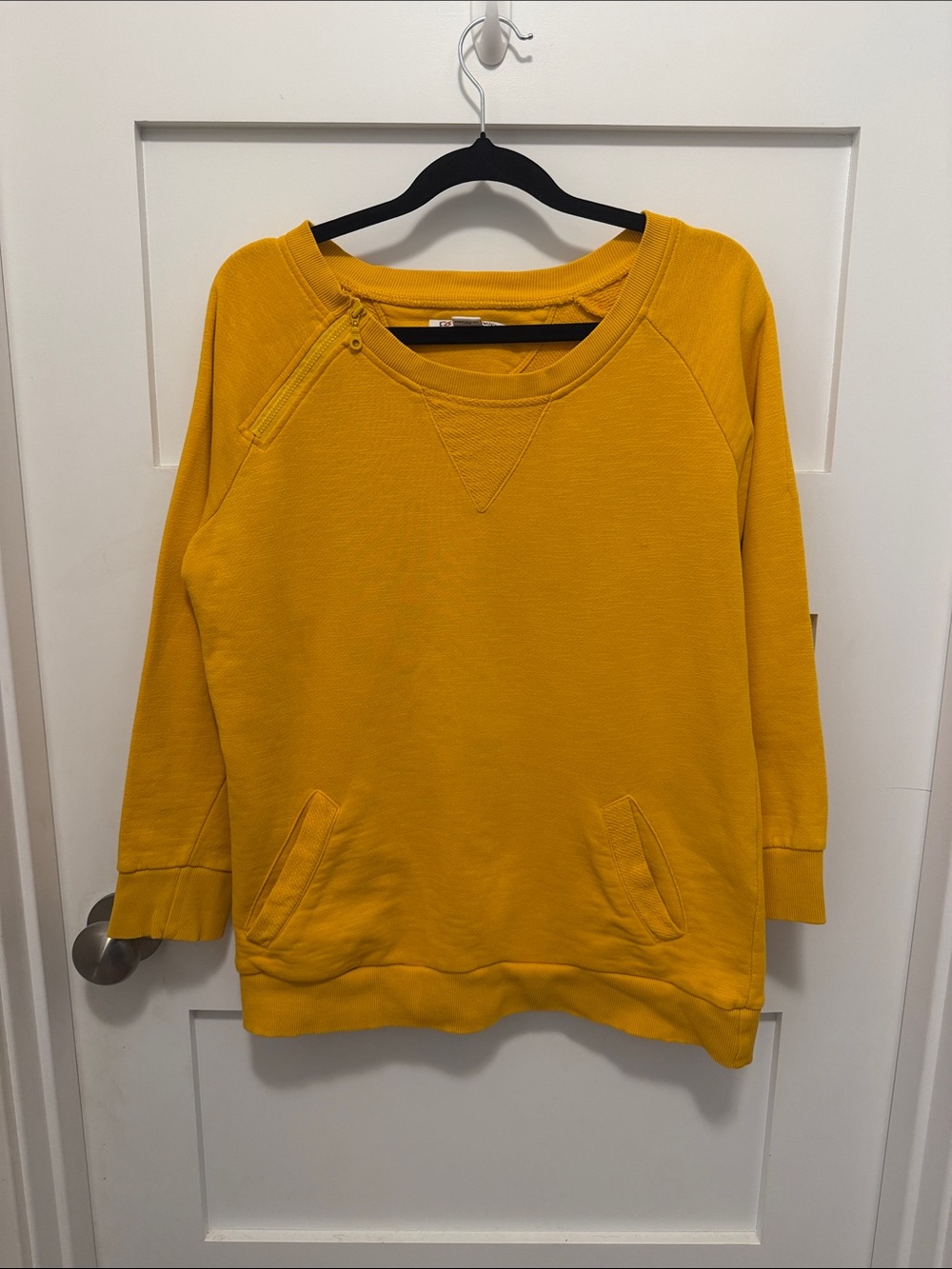 Cutter & Buck Mustard Scoop-Neck Pullover Sweater
